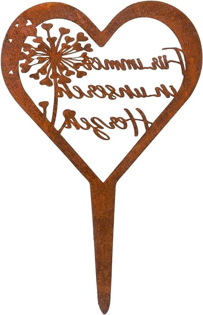 Grave Decoration met Hartgraveerwerk, Weerbestendig, voor Herinneringen aan Overledenen, Metaal, Roestvrij, Persoonlijke Herinneringen, Grafdecoratie