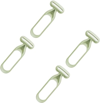 Dames Ontharingsset - Reis Scheermesjes - Gladde Huid - Niet-gladde Handgreep - 12cm Lang - Groen