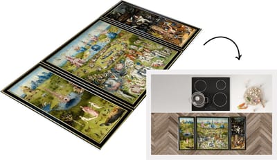 Keukenloper - Loper keuken - Tuin der lusten - schilderij van Jheronimus Bosch - 120x60 cm - Keukenloper vinyl