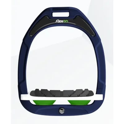Geïnclineerde stijgbeugels Grip Marine/Wit/Groen Flex-On Green Composite