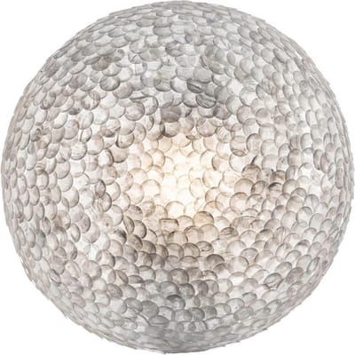 LM-Collection Cindy Wandlamp - Ø40x20cm - E14 - Wit - Schelpen - muurlamp slaapkamer, muurlamp woonkamer, muurlamp binnen, wandlamp badkamer, wandlamp binnen woonkamer, wandlamp binnen, wandlampen