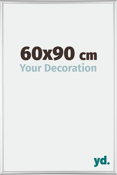 Your Decoration - Fotolijst 60x90 cm - Aluminium - Zilver Hoogglans - Kent