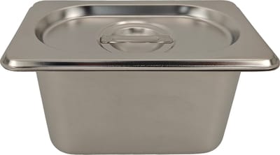 SB Line Gastronorm bak met deksel 1/9GN-10cm hoog-RVS