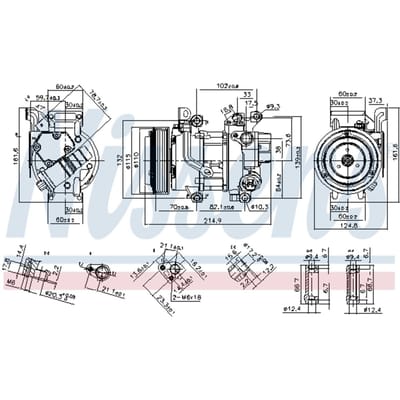 Compressor, airconditioner NISSENS 89528