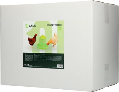 Gaun Pluimvee voertoren – Bio-kunststof – Anti-morsrand – Transparant – Inclusief touw – 2 kg - 26x32x21,5 cm – Green Lemon