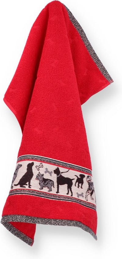 Bunzlau Castle | Keukendoek Hond Rood