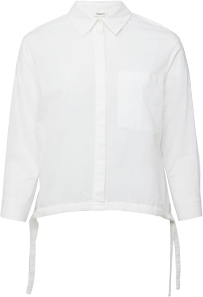 s.Oliver - female - Lichtgewicht katoenen voile overhemdblouse met strikdetail