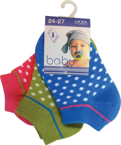 Baby sokjes meisjes fantasie - maat 21/23 - 12 paar - 90% KATOEN - Naadloos