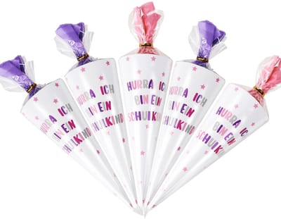 LIVIA HOME- Wenskaarten Set - 10 x Conische Kaarten - Wenskaarten Verjaardag - Wenskaarten Blanco - Wenskaarten Box - Hoogwaardig Karton - Feestkaarten