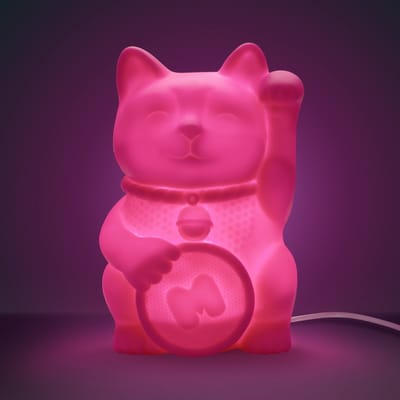 Mustard Tech Laptop USB-Lamp - 12x17 cm - Lucky Cat - Pink