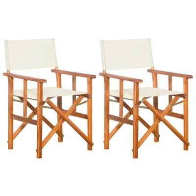 vidaXL - Regisseursstoelen - 2 - st - massief - acaciahout