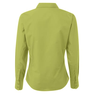 Premier Dames/Dames Popeline Blouse met Lange Mouwen (Kalk)