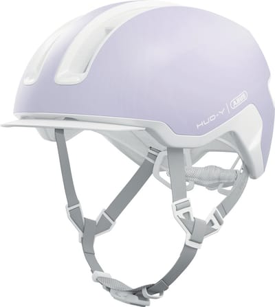 Fietshelm ABUS HUD-Y pure lavender M - 54-58 cm - paars - Geschikt voor gebruik op elektrische fietsen - stadsfietsen - 300 g