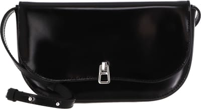 COCCINELLE Leren Schoudertas Magie Shiny Mini Crossover Bag Noir Zwart