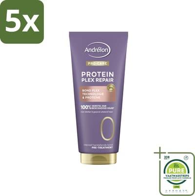 5 x Andrélon – Pre-Treatment – Pro Care Protein Plex Repair – 170 ml - Grootverpakking - Haarbescherming - Haarherstel - Pre-shampoo Behandeling - Proteïne - Bond Plex Technologie