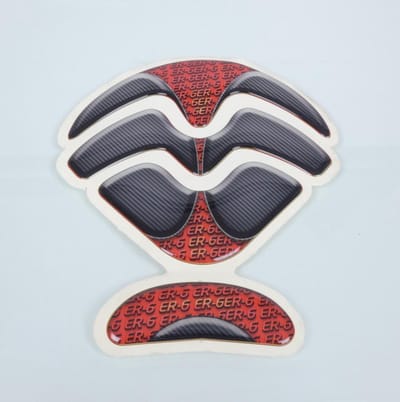Protection de réservoir Mad rouge / carbone pour moto Kawasaki 650 ER6 Neuf