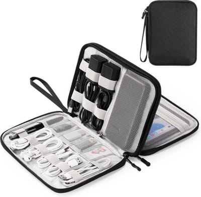 Kabel Organiser Tas - Kabeltas - Organizer Etui - Opbergtas voor Kabels en Accessoires - Zwart