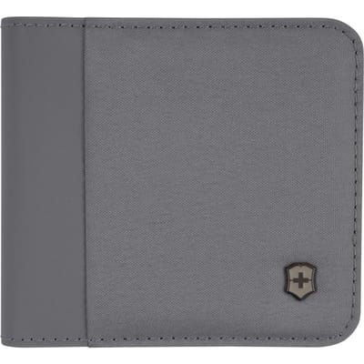 Reisessentials Dubbelgevouwen Portemonnee Vouwbaar Merk Kaart Grijs 653364 [Victorinox] - Herenportemonnee, Portemonnee, Portemonnee, Etui,