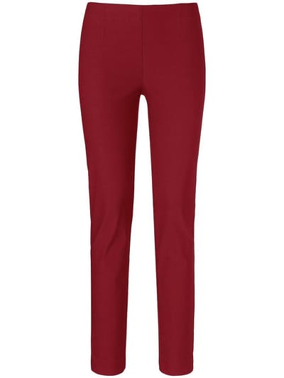 Enkellange comfortbroek pasvorm Sylvia Van Peter Hahn rood