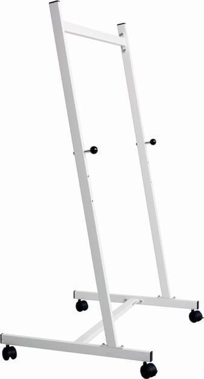 Bordezel verrijdbaar wit, 3 vaste werkhoogtes-90 cm