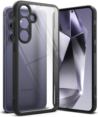 Ringke Fusion Bold | Hoesje Geschikt voor Samsung Galaxy S24 Plus | Back Cover Transparant / Zwart