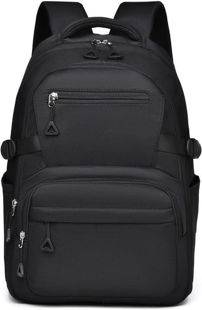 Rugzak - Waterdichte rugzak voor meisjes - Rugzak voor meisjes - Rugzak voor tieners - Rugzak voor middelbare scholieren - Lichtgewicht schooltas - Schooltas - Unisex rugzak met grote capaciteit - 1 stuk - Zwart