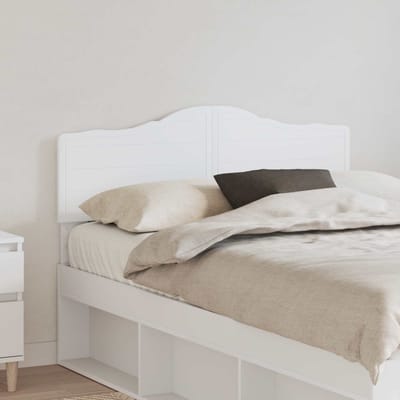 vidaXL Hoofdbord Wit Bewerkt hout