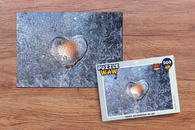 Puzzel Hartje - IJs - Winter - Legpuzzel - Puzzel 500 stukjes