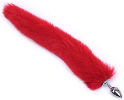 New Age Devi - Vossenstaart - Foxtail - Sex speeltje voor mannen en vrouwen - Anale buttplug - Rood