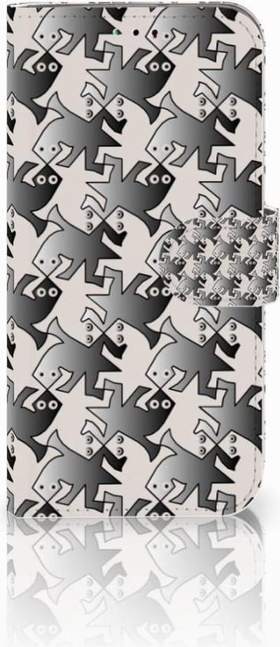 Samsung Galaxy A40 Telefoonhoesje met Pasjes Salamander Grey