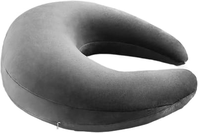 Ergonomisch U-vormig kussen voor knutselen en lezen, lichtgewicht en draagbaar, 60 x 58 cm, van kristalvelours, ideaal voor haken en comfort tijdens het zitten