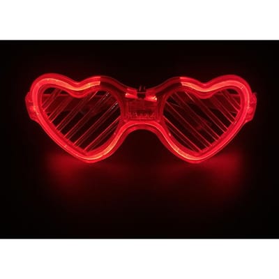 Hartvormige Lichtgevende Bril Liefde Kernkleuren Verlicht Party Bril voor Vrouwen Mannen Festival Viering Stijl MULTI brown