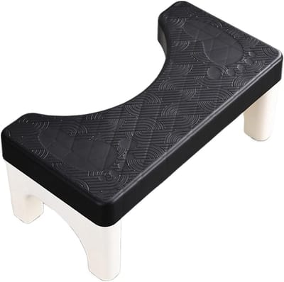 Toiletkruk Squat - Badkamer Kruk - Verbeterde Houding - Antislip Onderkant - Voor Volwassenen - Grijs