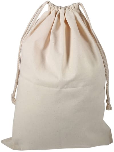 JHUBERS- Waszak Groot - Katoenen Opbergtas - Waszakken voor Wasgoed - Waszak met Koordsluiting - Waszak 30x40cm - Duurzaam en Machinewasbaar - Opbergzak