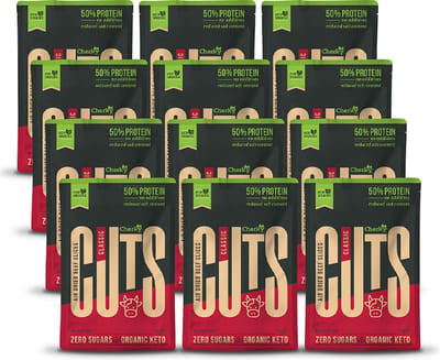 Cherky | ECO Cuts | Biltong Classic | 12 Stuks | 12 x 30g