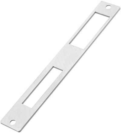 Allecto - Deur Strike Plaat - Roestvrij Staal - Volledig Ingesloten - Zilver - Deadbolt Beveiliging - Geschikt voor Deuren - 172mm x 23.7mm