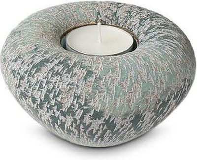 Gedenkobject Mini Urn Waxinelichthouder Keramiek ERBLTLOB0.4 Waxinelichtje Urn met lichtje Kaarsje Sfeer Licht Theelichtje
