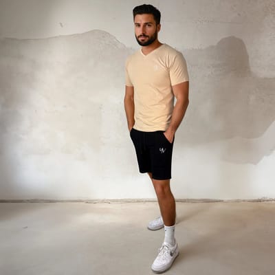 YV SPORT - YV MOTION Sport short heren - Korte sportbroek - Casual of sportief - Fitness short - French Terry stof - Luxe uitstraling - Ultiem draagcomfort - Handige zakken - Tot XXL - Premium kwaliteit - Ademend en zacht - Sportbroek heren - Maat S
