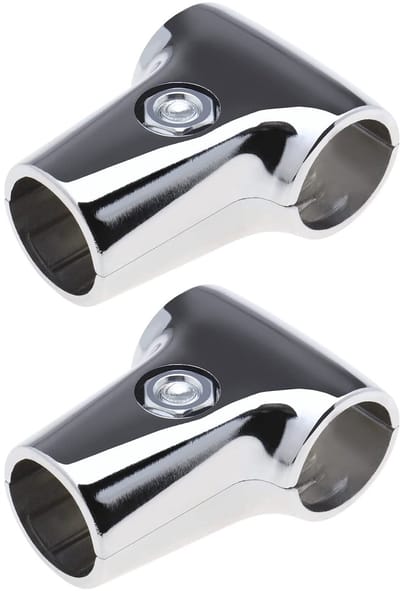 Dailygoods- Displayklem Sterke Grip - T-stanghouder - Aluminium - 25 mm - Zilver - Duurzaam en Roestvrij - Klem