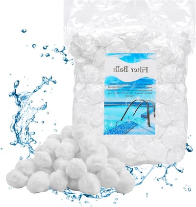 Filterballen 1400 g voor zandfilters, ideaal voor zwembad, aquarium en waterzuivering, witte filterballen voor optimale filtratie