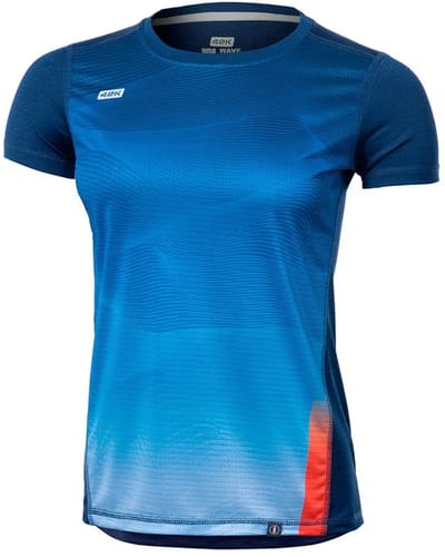 42k Running Wave T-shirt Met Korte Mouwen Blauw S Vrouw