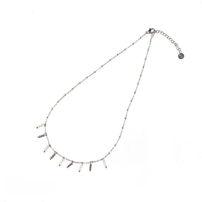 Go Dutch Label Ketting Parels Zilver N1203-1