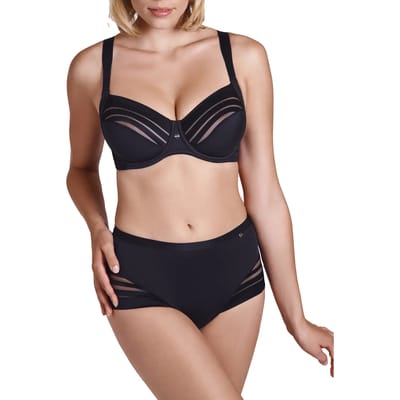 Zwarte hoge panty slip Lisca Alegra - Zwart - Maat - 40