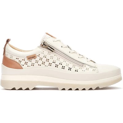 Pikolinos Off-white Vigo leren sportschoenen