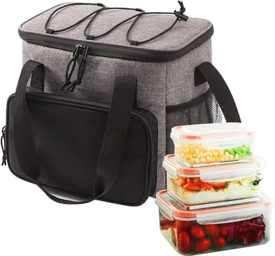 Geïsoleerde koeltas - Lunchtas koelbox - Eten vers houden - Waterdicht Oxford materiaal - 29 x 19 x 42 cm