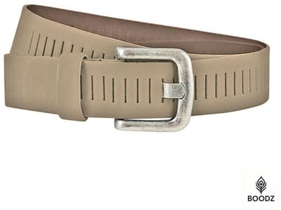 Boodz Leren Gleufjes Riem 4 cm Taupe | Maat 85