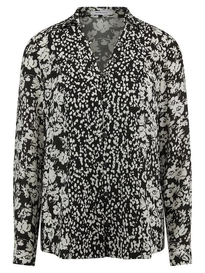 Blouse lange mouwen Van Peter Hahn zwart