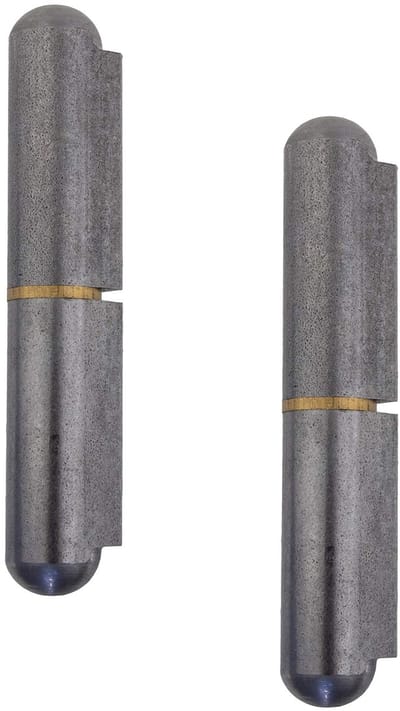 Scharnier aanlasbaar 2-delig voor metalen deuren | aanlasbaar scharnier hoogte: 80 mm | MADE IN GERMANY | draagvermogen 80 kg | 2 stuks - deurscharnieren voor poorten & machines