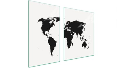 TMK ArtDeko - Snijplank - 100x52 cm - Glas - Decoratieve Mapa