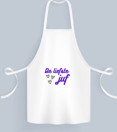 Akyol - de liefste juf Keukenschort - Juf - voor de liefste juf - juf - verjaardagscadeau - verjaardag - cadeau - afscheidscadeau - geschenk - leuke cadeau - kado - gift - juffendag - 82 bij 71 cm